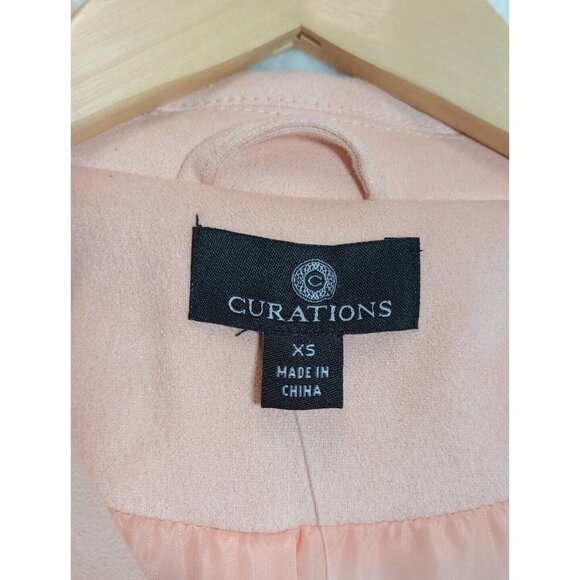 Curations Women's Jacket Size XS Pink Zip NEW - Picture 3 of 11